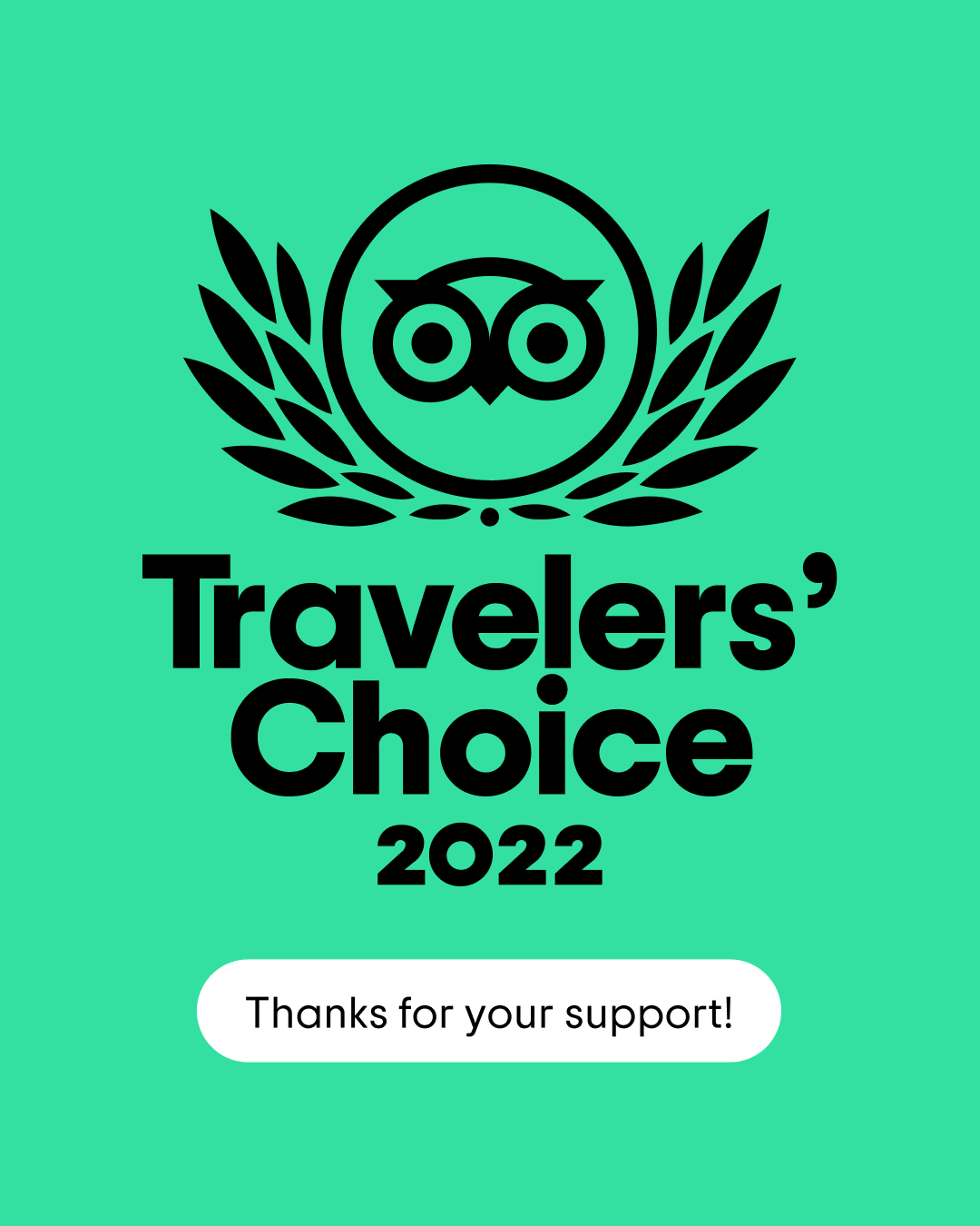 Trip Advisor 2023 Travelers' Choice